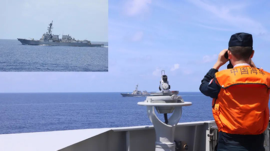 美舰擅闯西沙领海 南部战区：跟踪监视并警告驱离